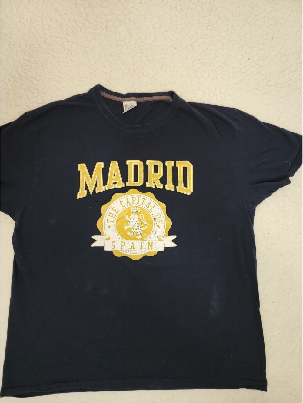 Original Madrid T shirt XL - Made In Spain  Blue